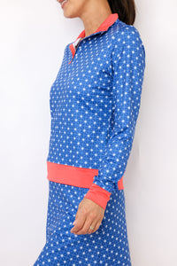 Renwick Star Print Quarter Zip