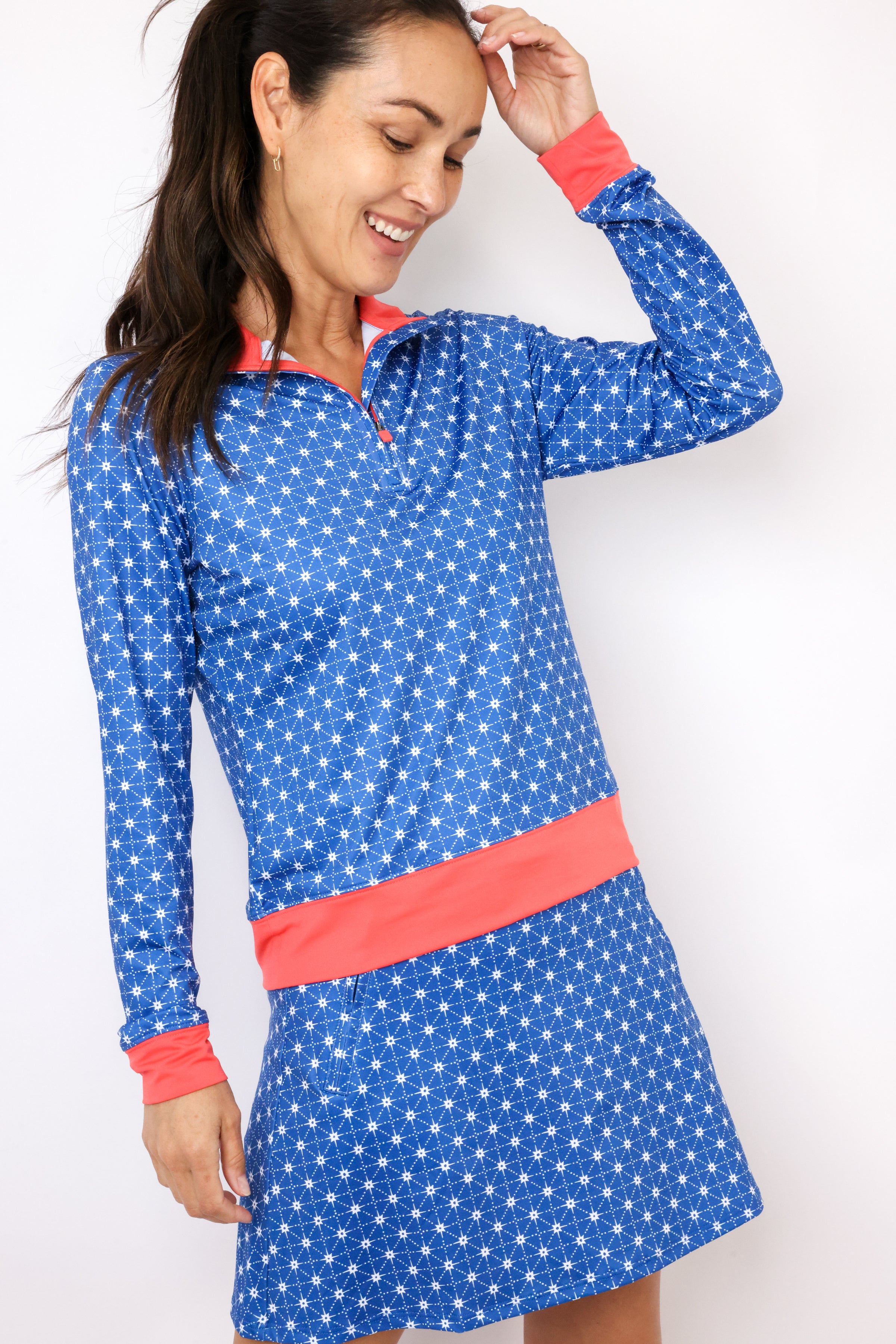 Renwick Star Print Quarter Zip