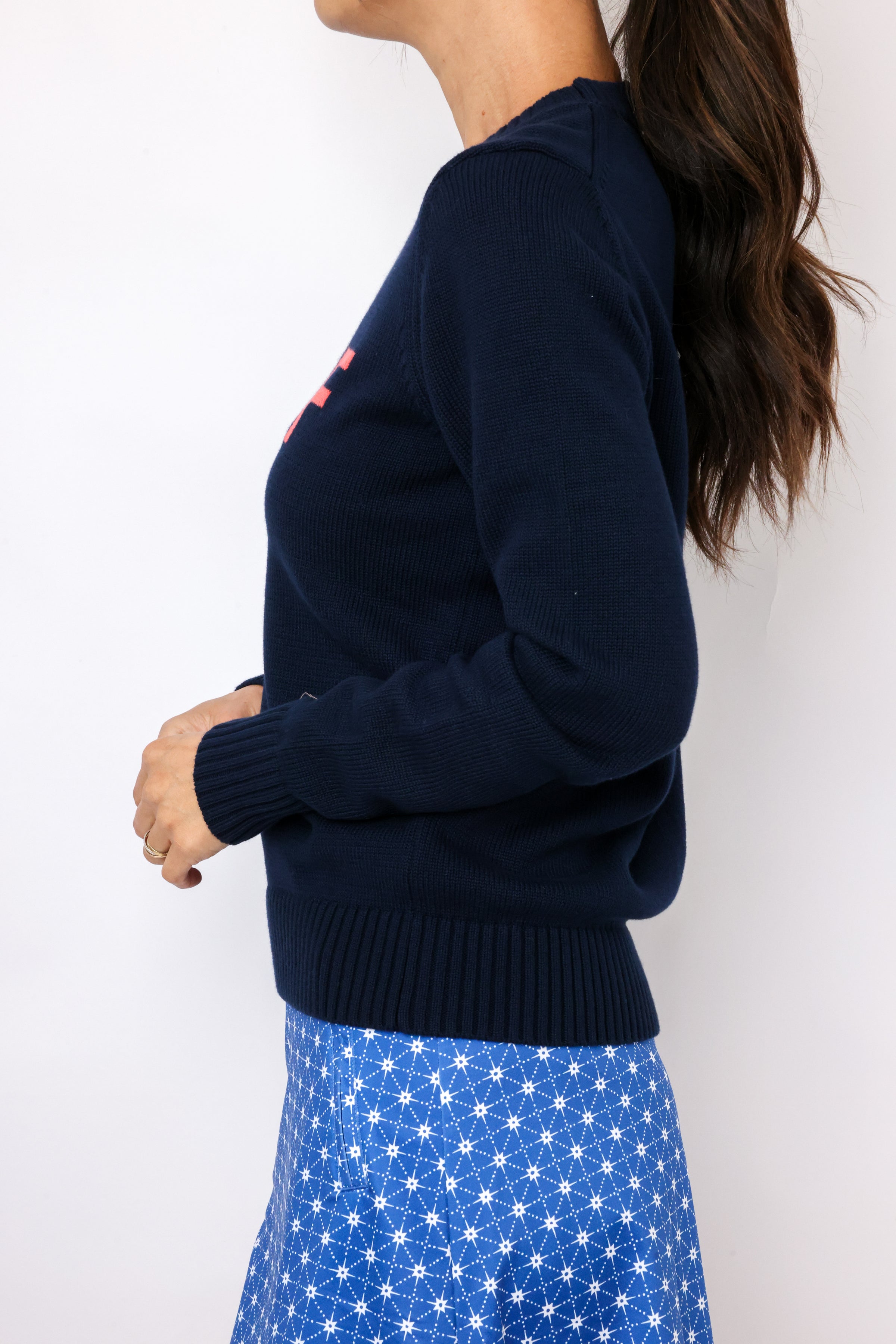 Renwick Red White & Blue Golf Sweater