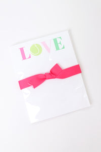 Love Tennis Notepad