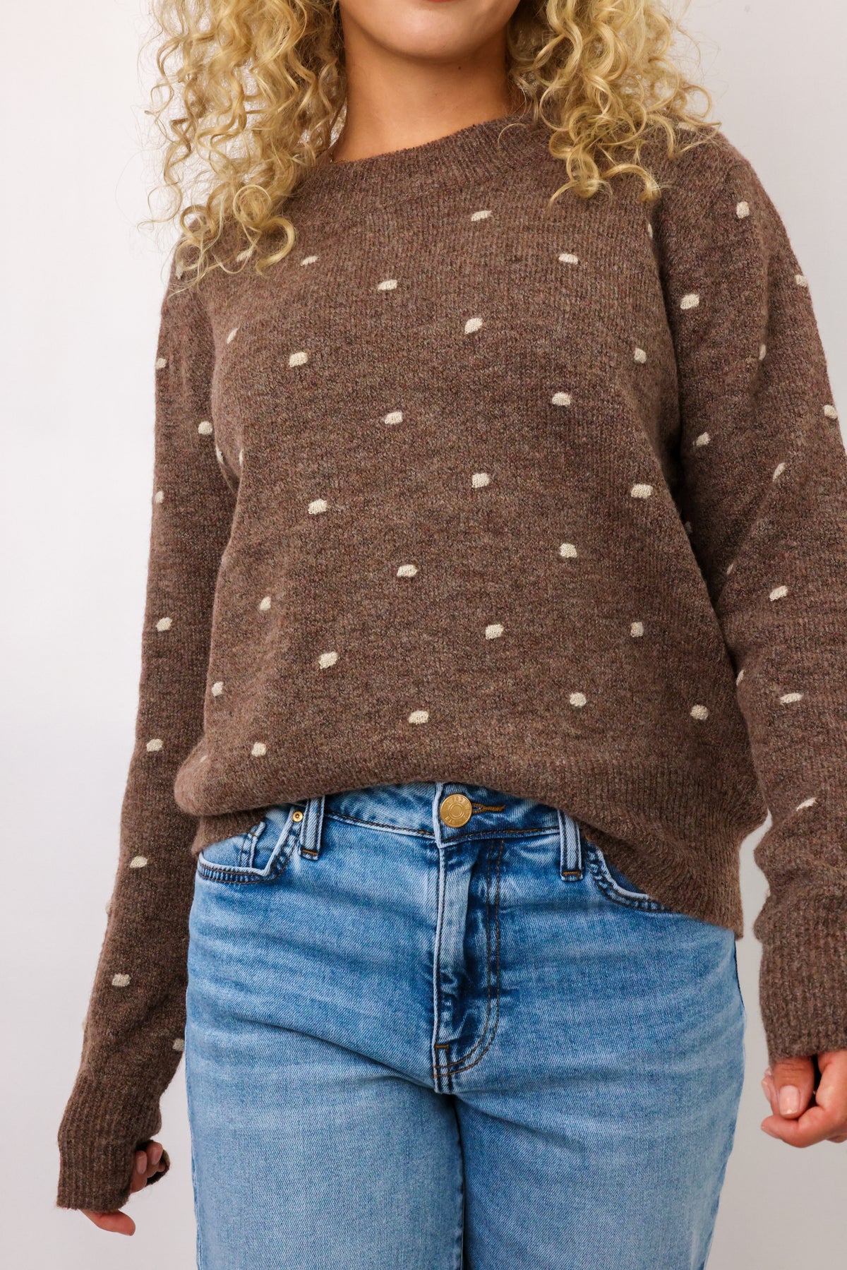 Lexi Dotted Knit Sweater