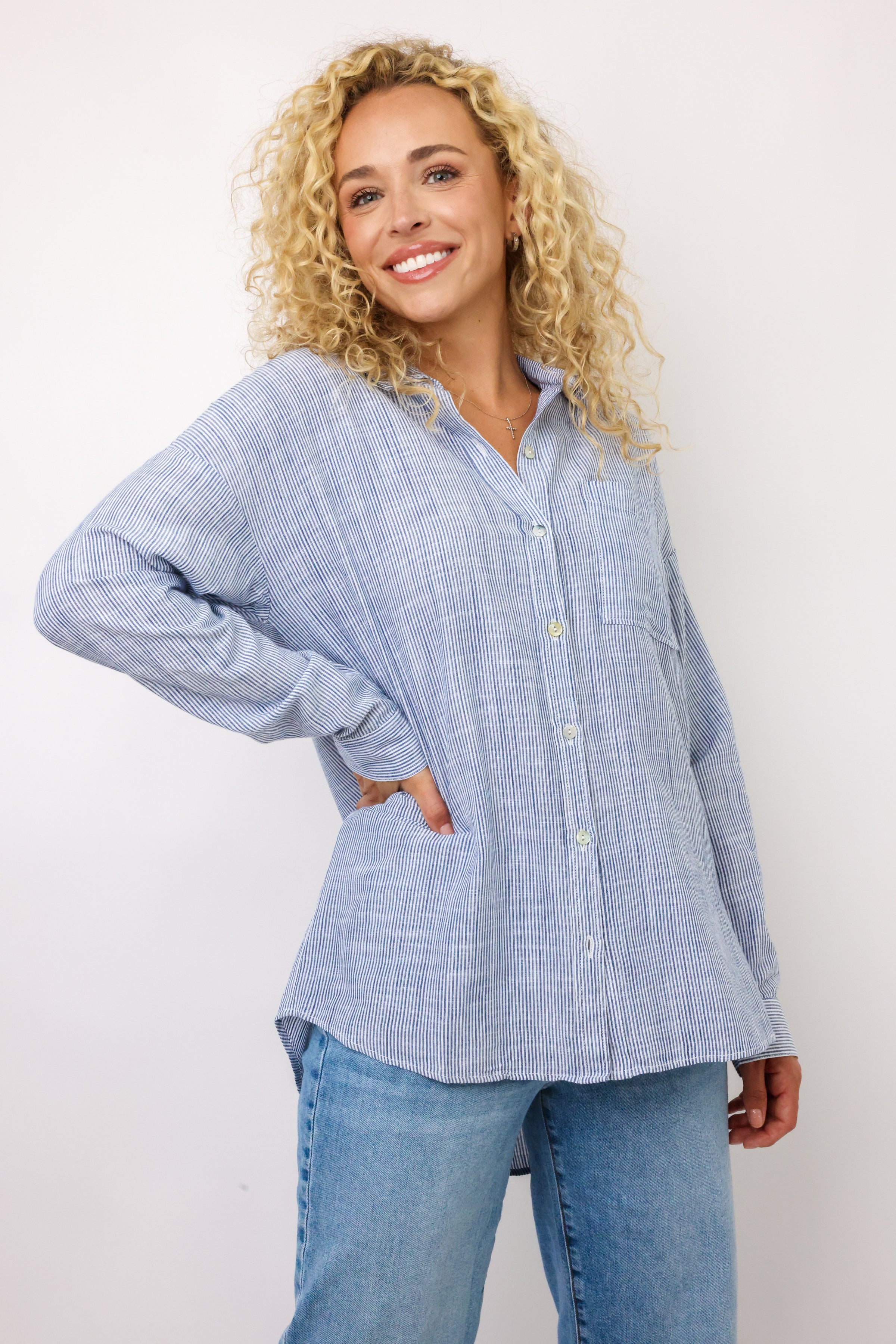 Stripe Button Down