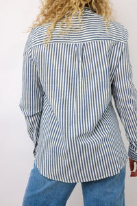 Stripe Button Up Top
