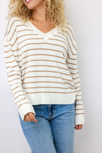 V-Neck Lightweight Sweater Top