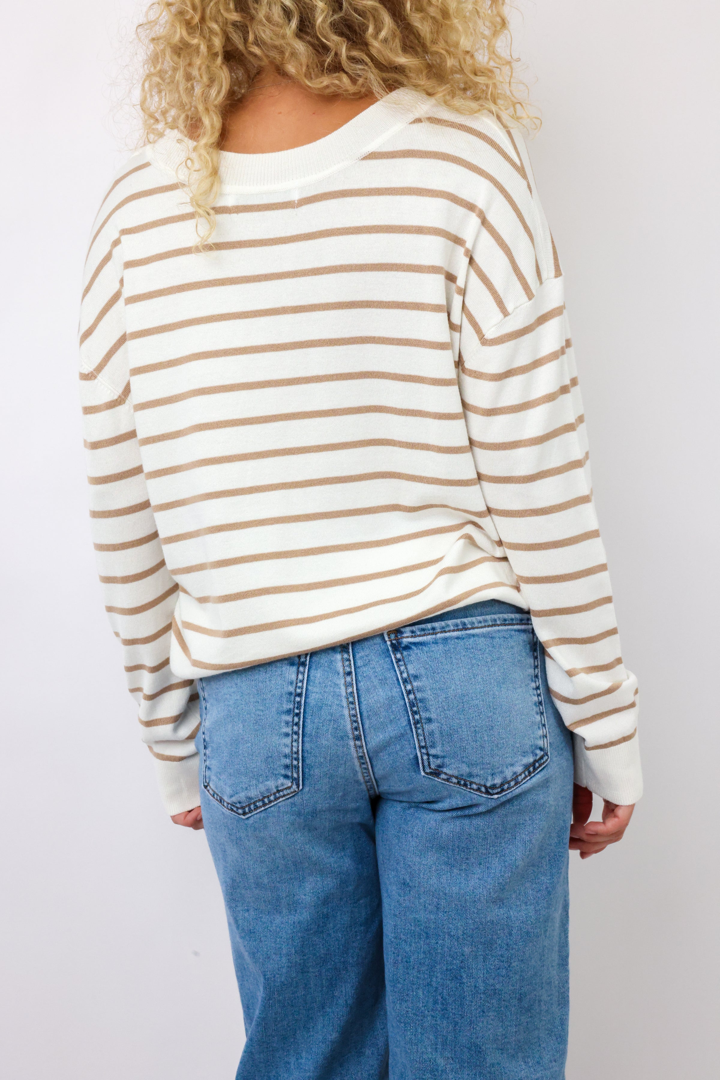 V-Neck Lightweight Sweater Top