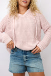 Back Slit Hoodie Sweater