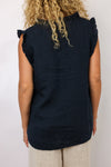 Milio Milano Ruffle Sleeveless Top