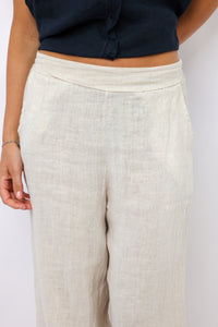Milio Milano Smocked Waist Palazzo Pant