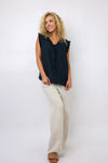 Milio Milano Smocked Waist Palazzo Pant