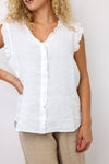 Milio Milano Ruffle Sleeveless Top
