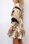 3/4 Dolman Sleeve Mini Dress