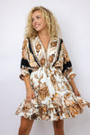 3/4 Dolman Sleeve Mini Dress