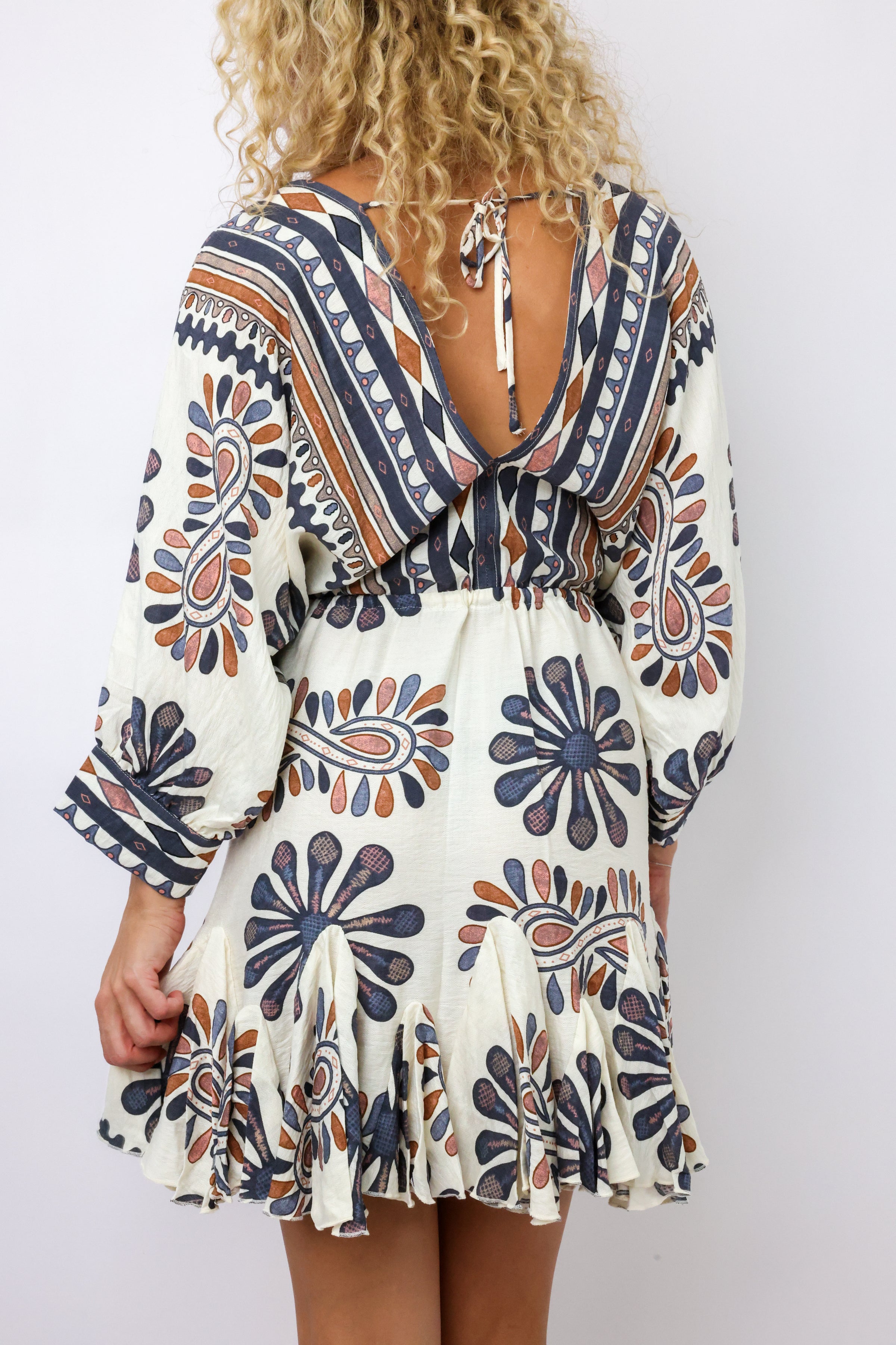 3/4 Dolman Sleeve Mini Dress