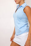 Golftini Sleeveless Zip Polo