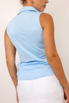 Golftini Sleeveless Zip Polo