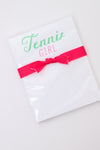 Tennis Girl Mini Notepad