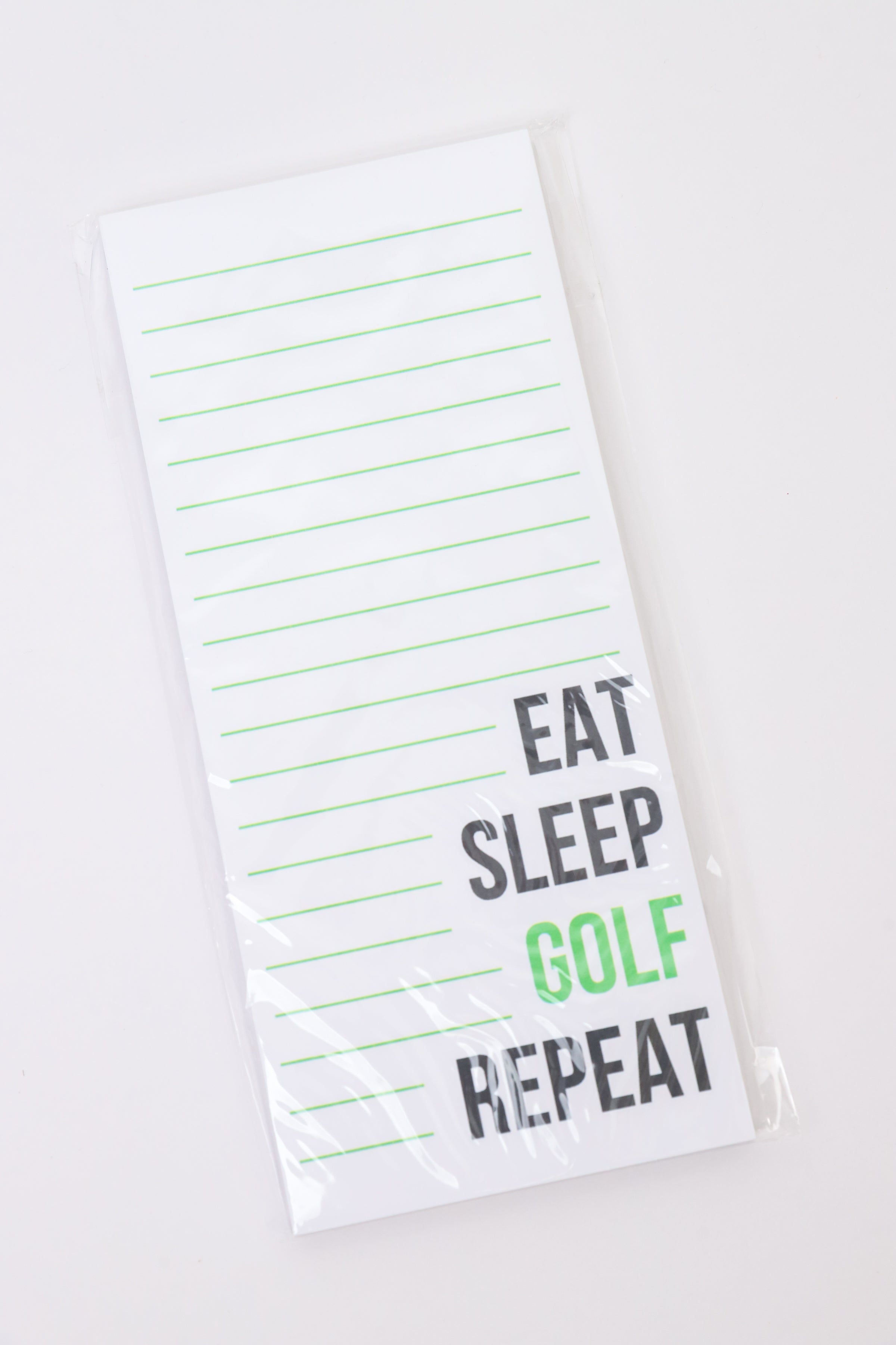 Eat, Sleep, Golf, Repeat Notepad