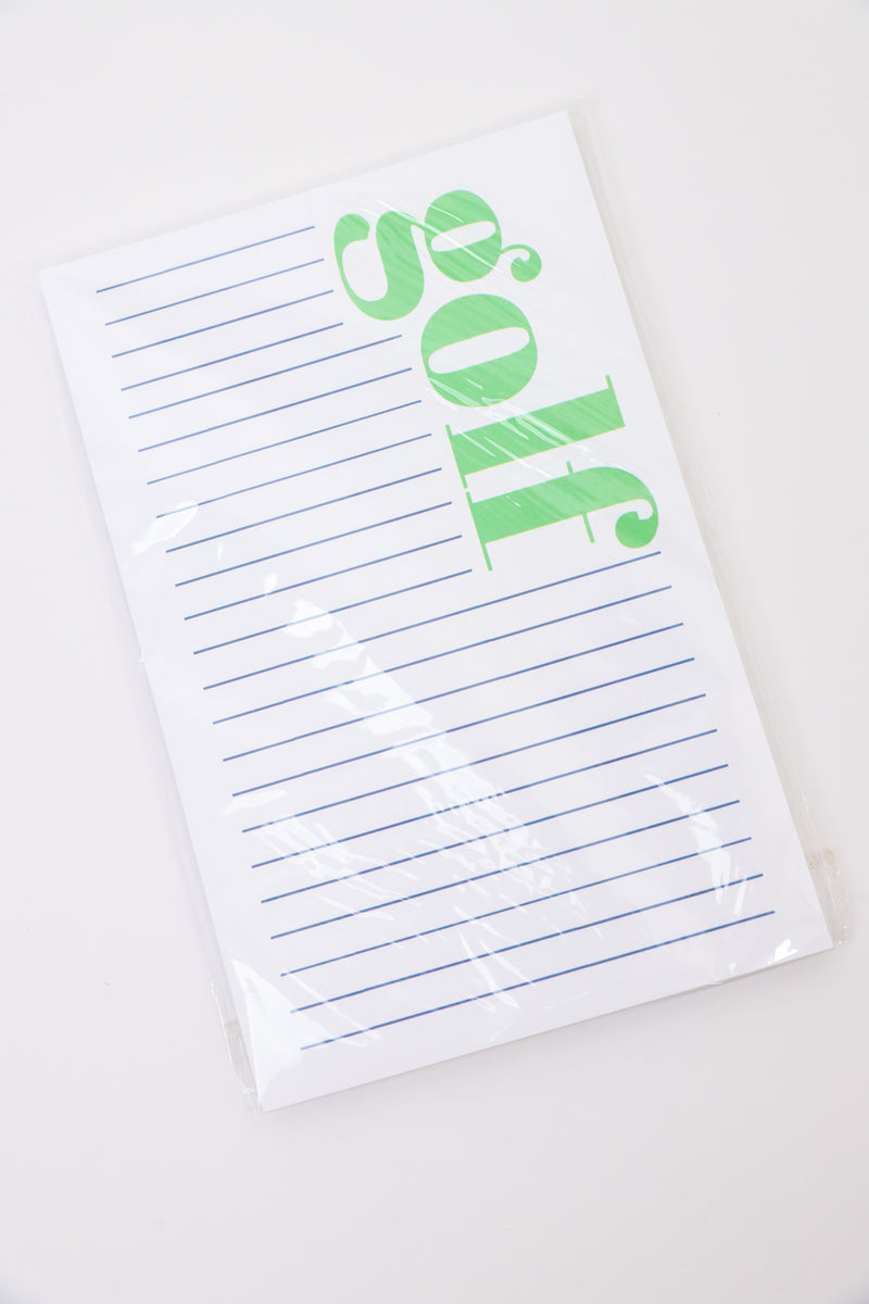 Golf Notepad