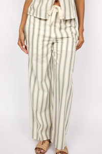 Wide Leg Stripe Pants
