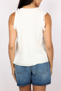 Ruffled Front Top