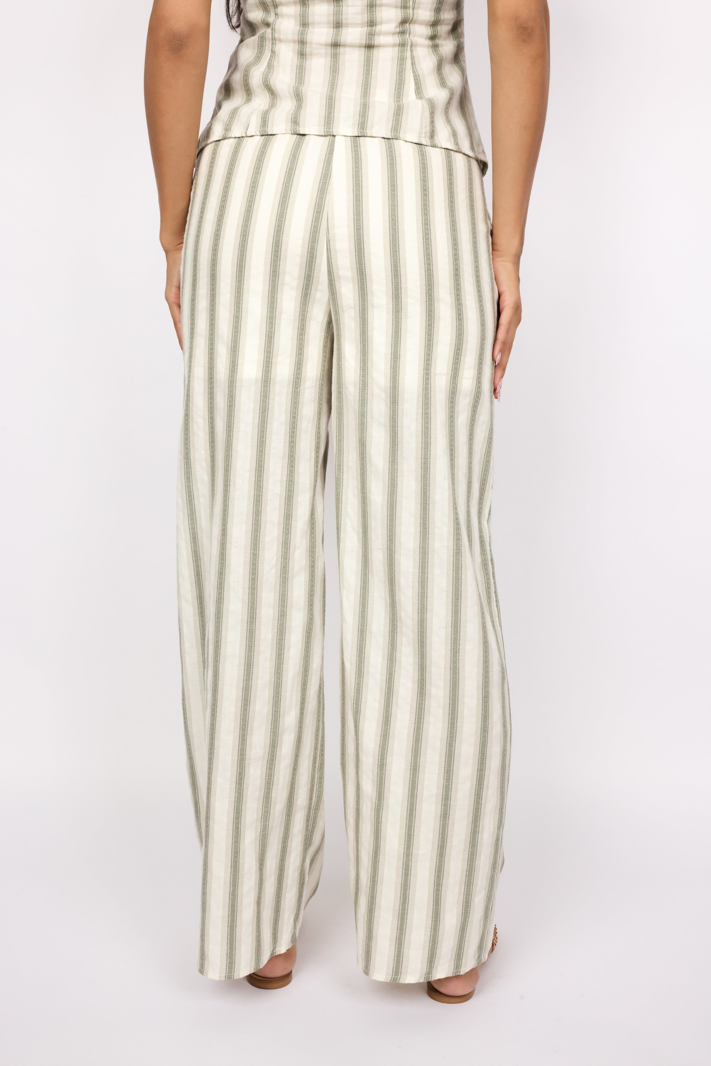 Wide Leg Stripe Pants