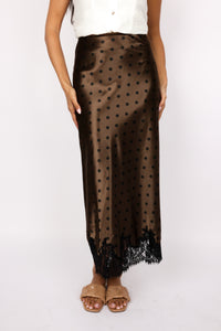 Polka Dot Midi Skirt