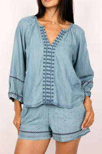 Terra Embroidered Blouse