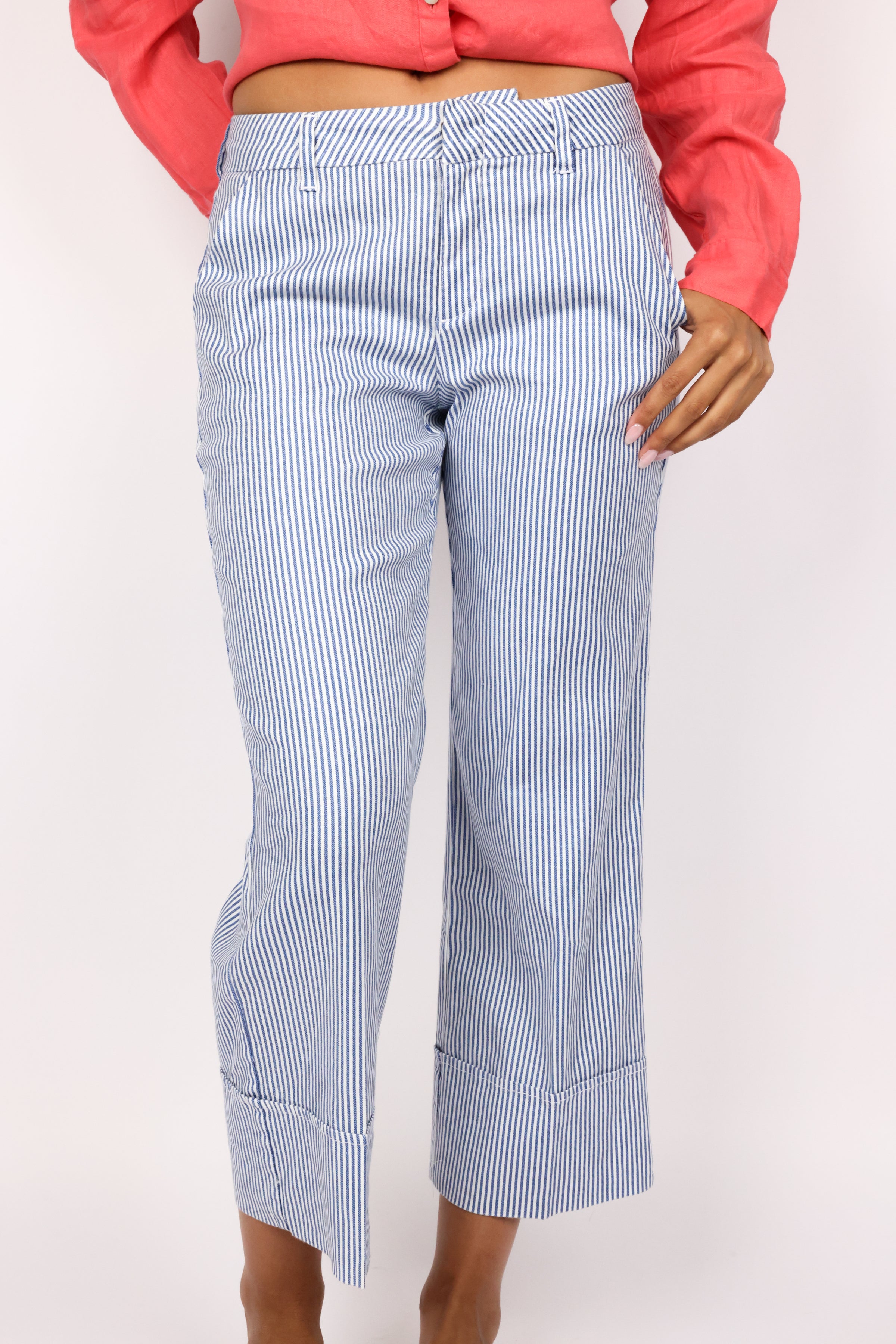 Level 99 Lauren Cuffed Trouser