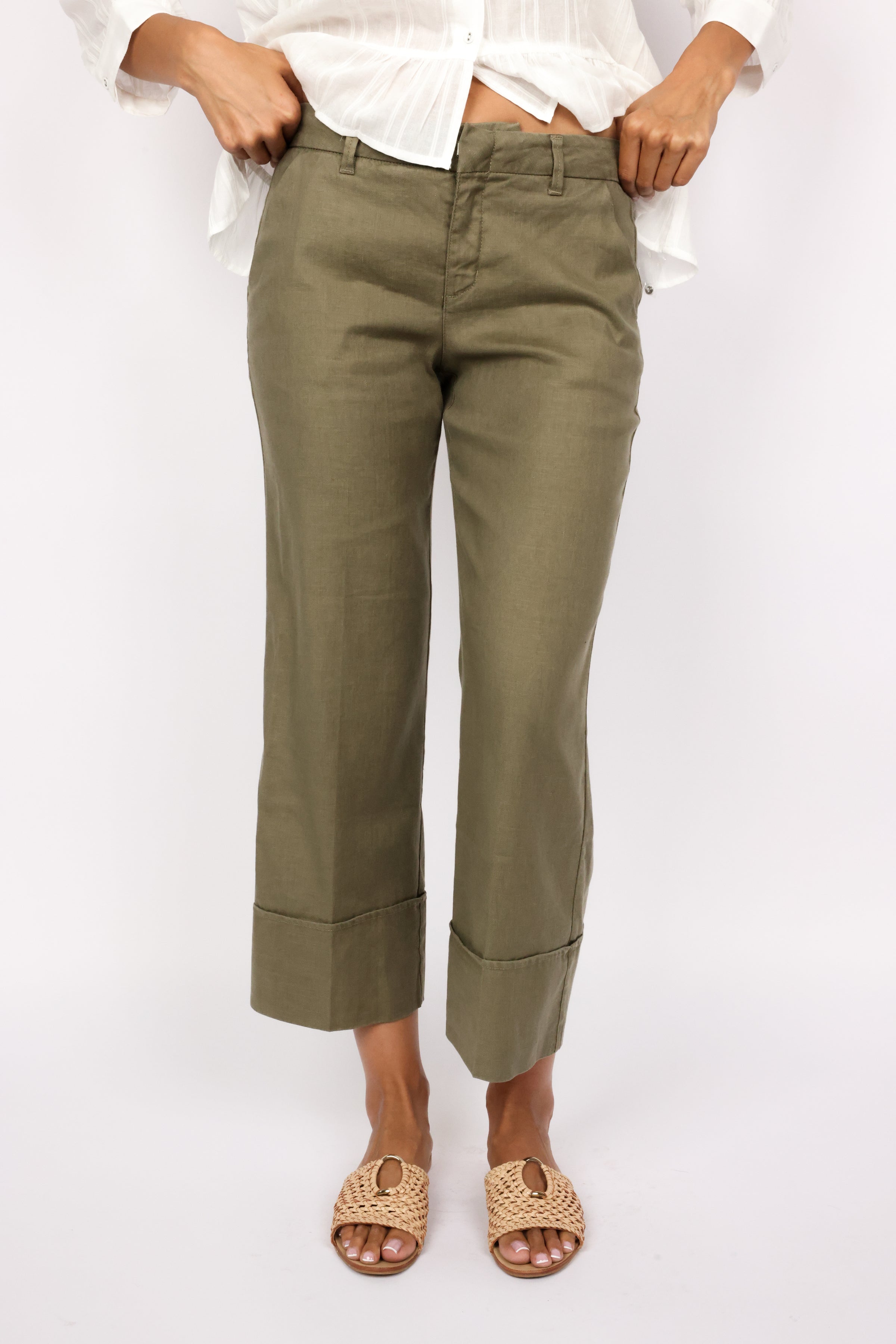 Level 99 Lauren Cuffed Trouser