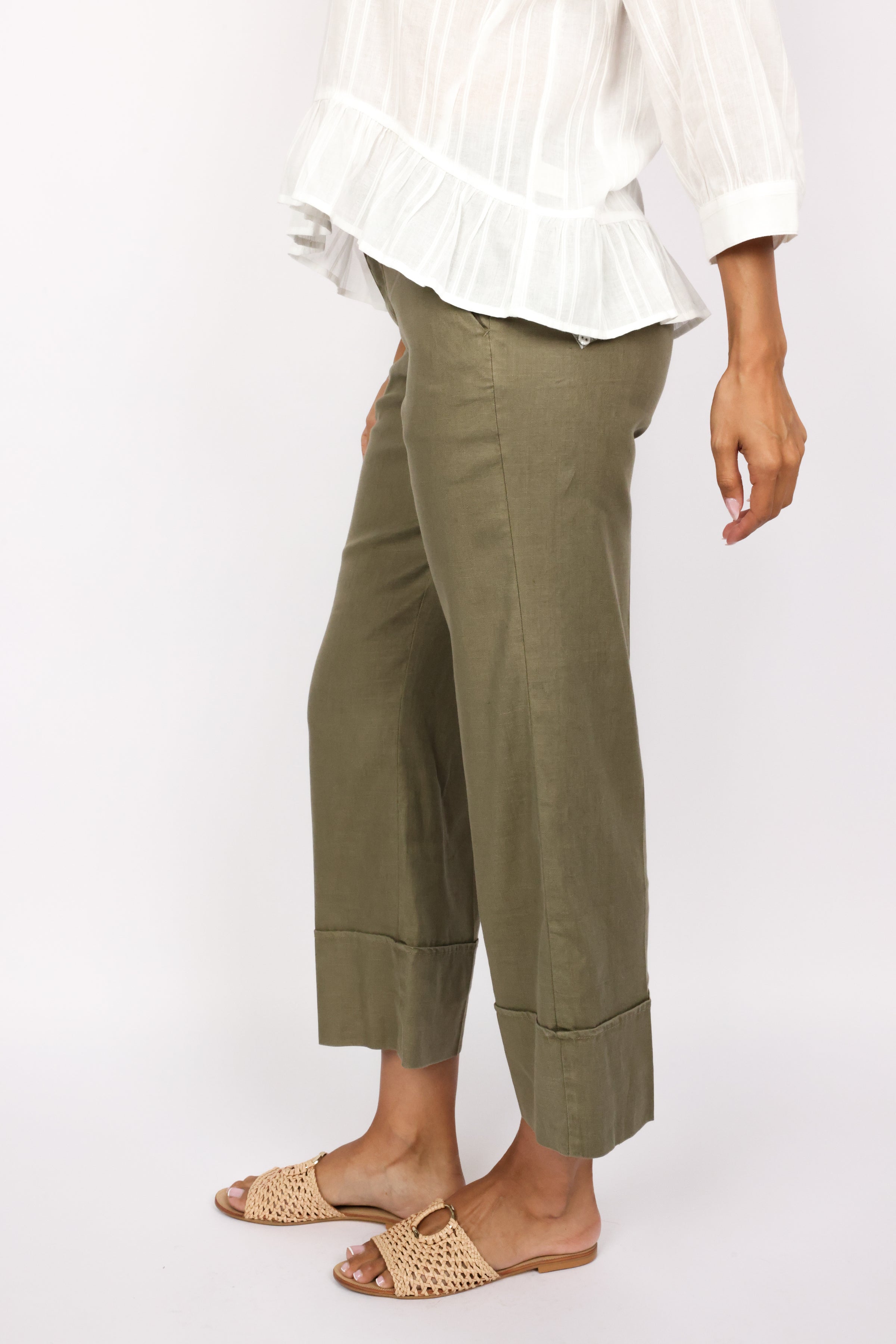 Level 99 Lauren Cuffed Trouser
