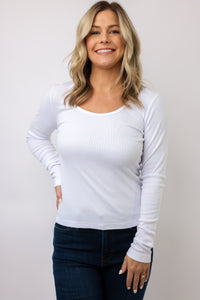 Michael Stars Emilia Scoop Neck Tee