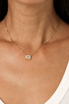PG Designs Soft Rectangle CZ Necklace