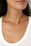 PG Designs Soft Rectangle CZ Necklace