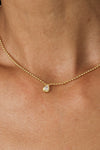 PG Designs Teardrop CZ Pendant Necklace