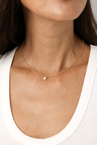 PG Designs Teardrop CZ Pendant Necklace
