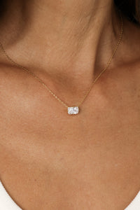 PG Designs Rectangle CZ Necklace
