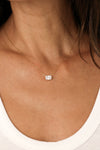 PG Designs Rectangle CZ Necklace