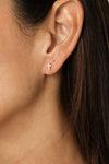 Simple Matte Cross Stud Earrings