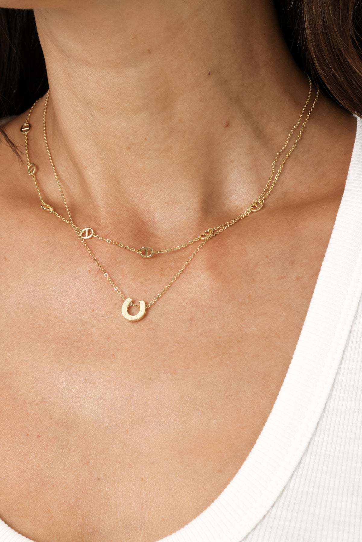 PG Designs Oval and Line Chain Necklace