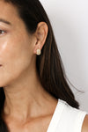 CZ Curved Stud Earrings