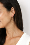 Circle Linked Dangle Earrings