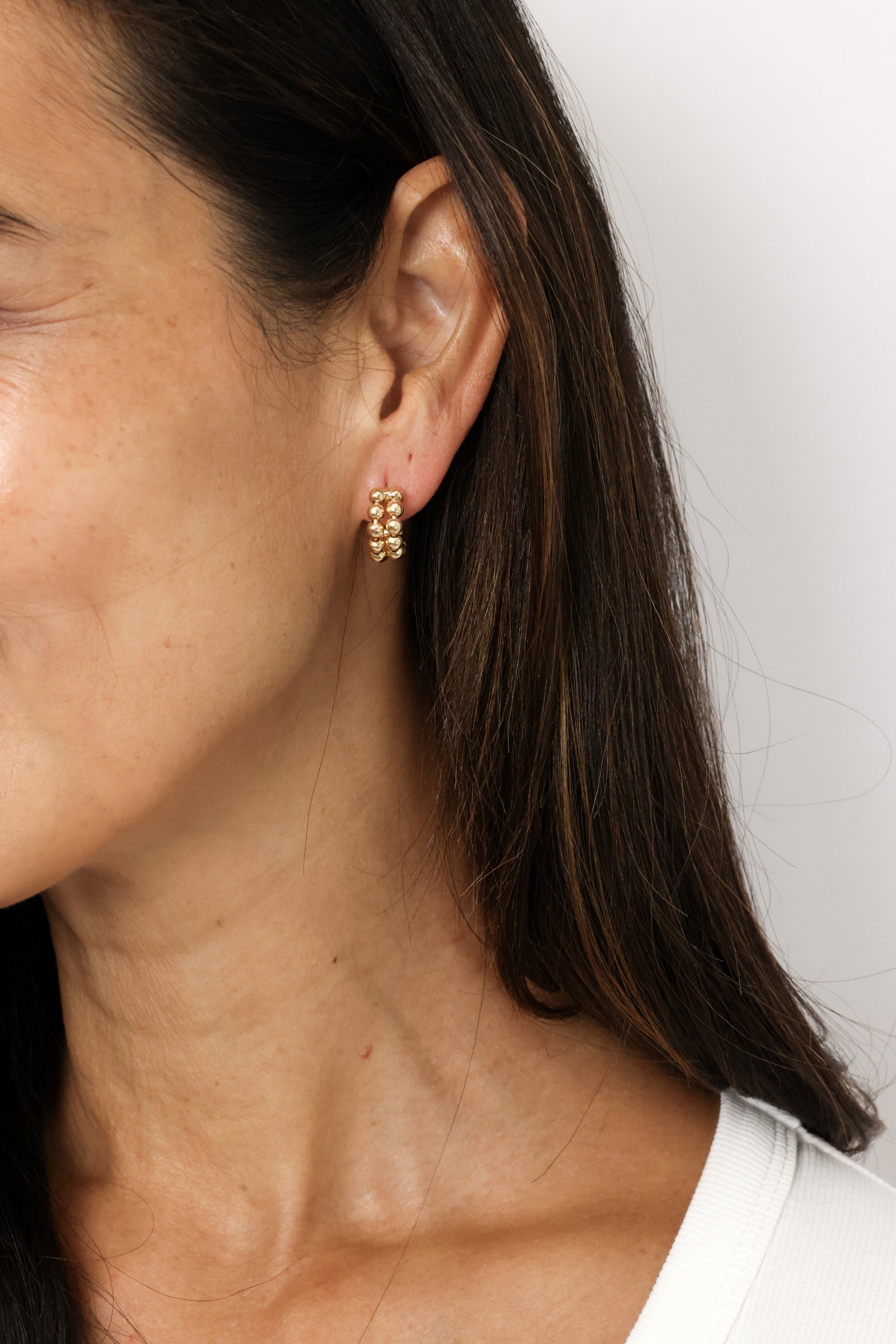 PG Designs Double Beaded Hoops