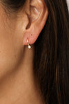 Simple Circle CZ Huggies
