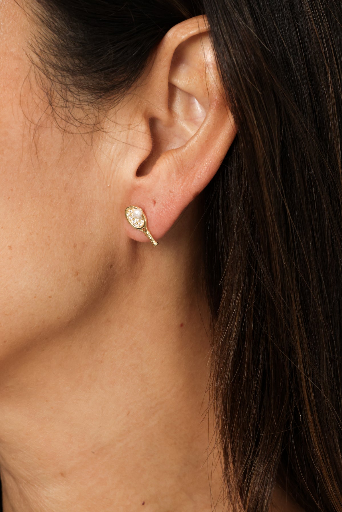 PG Designs Tennis Racket and Ball Studs