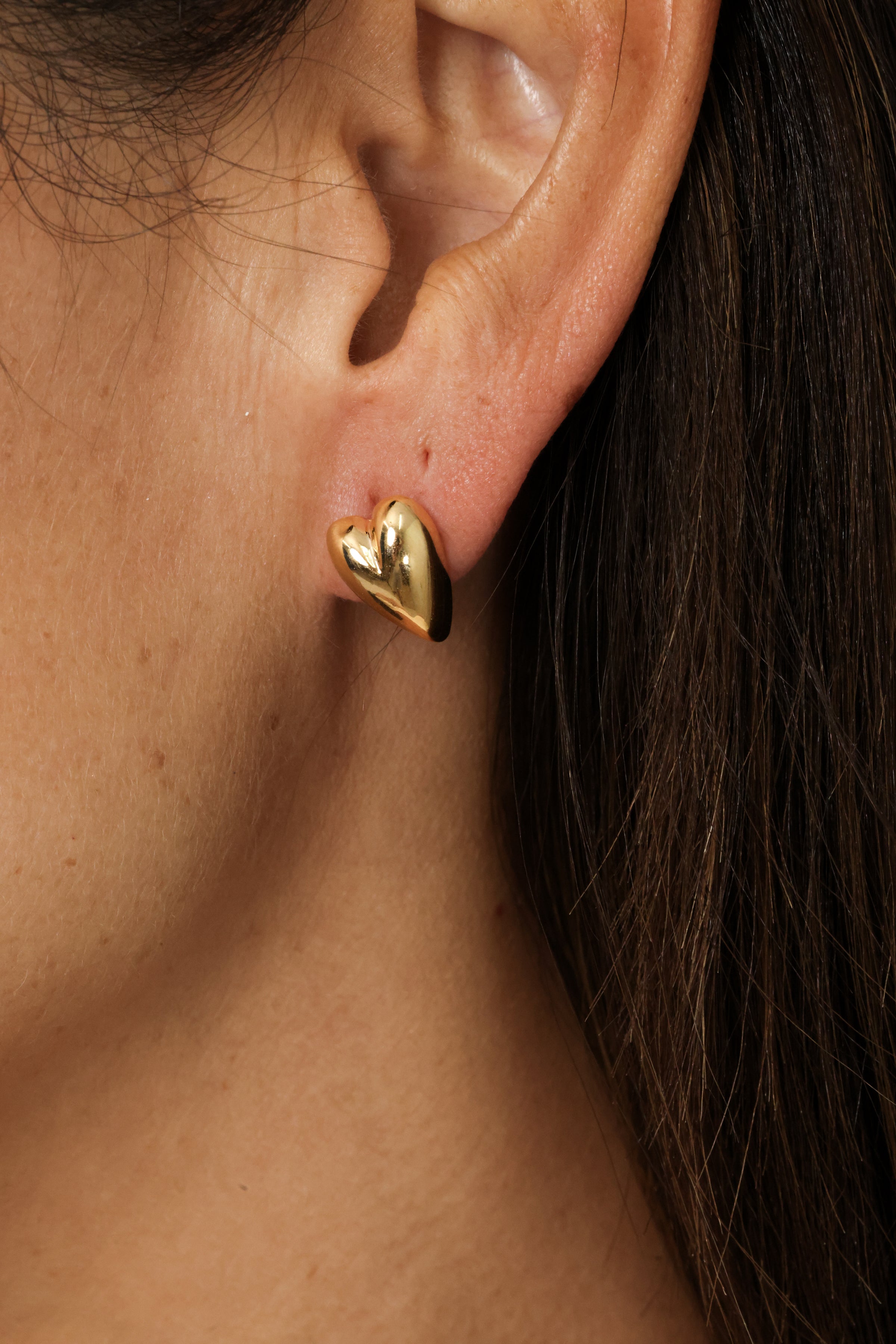 Puffy Heart Studs