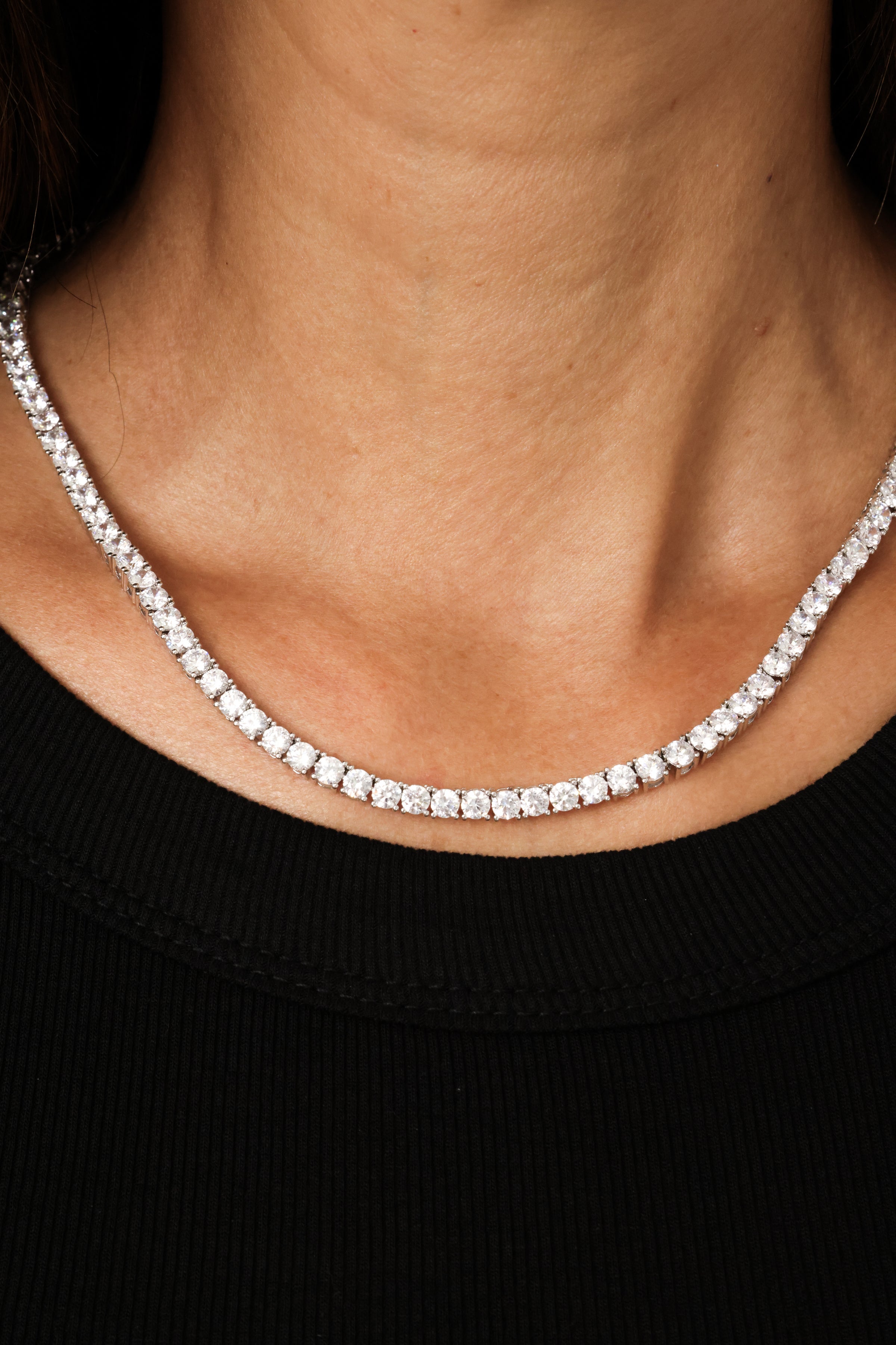 Thick Tennis Necklace