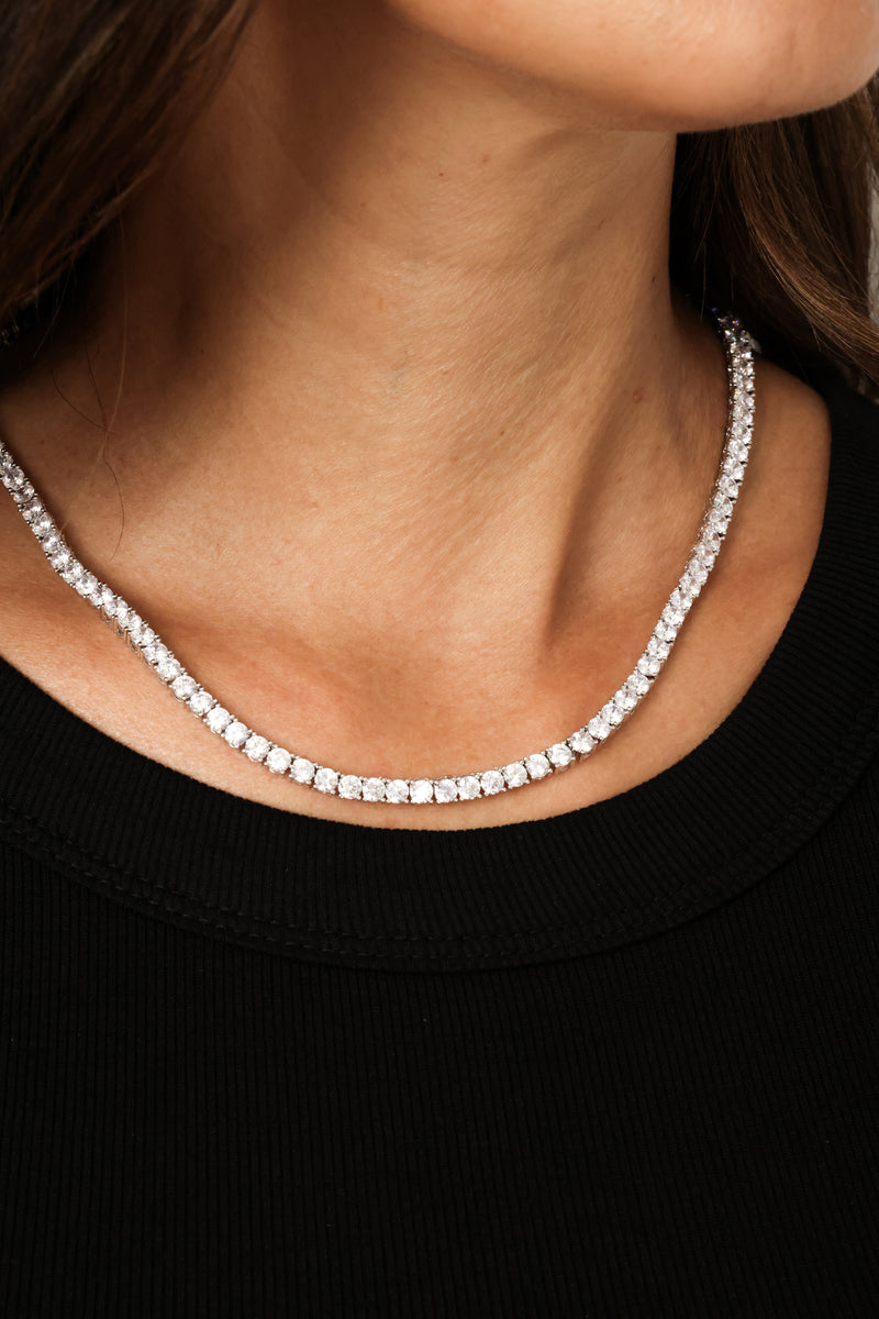 Thick Tennis Necklace