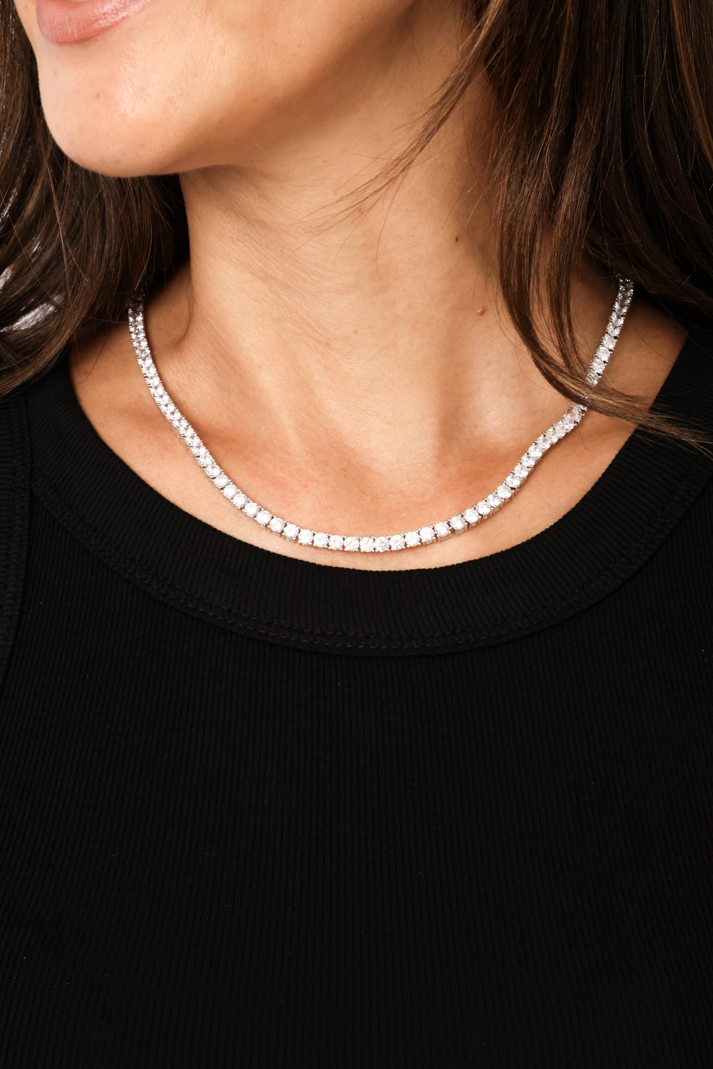 Thick Tennis Necklace