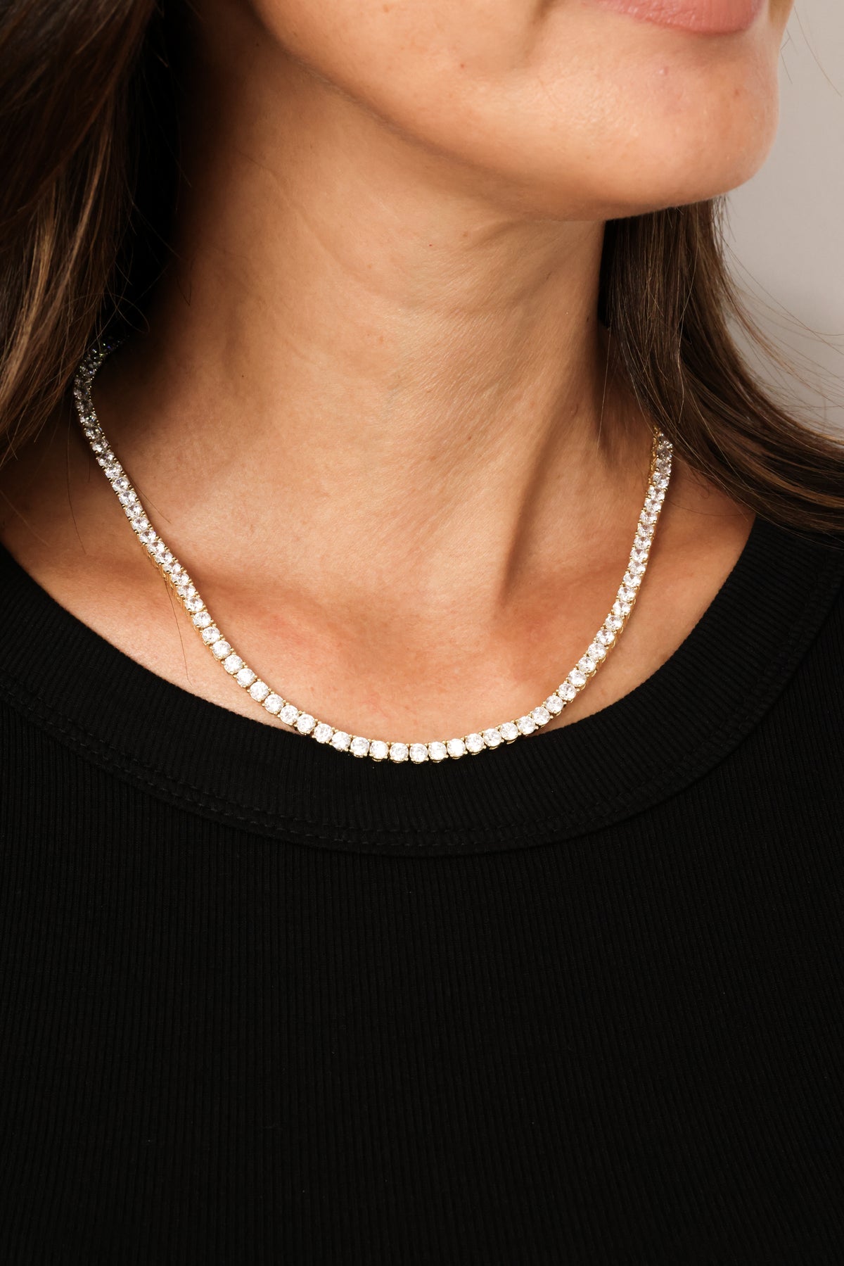Thick Tennis Necklace