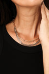 Paperclip and Chain Necklace